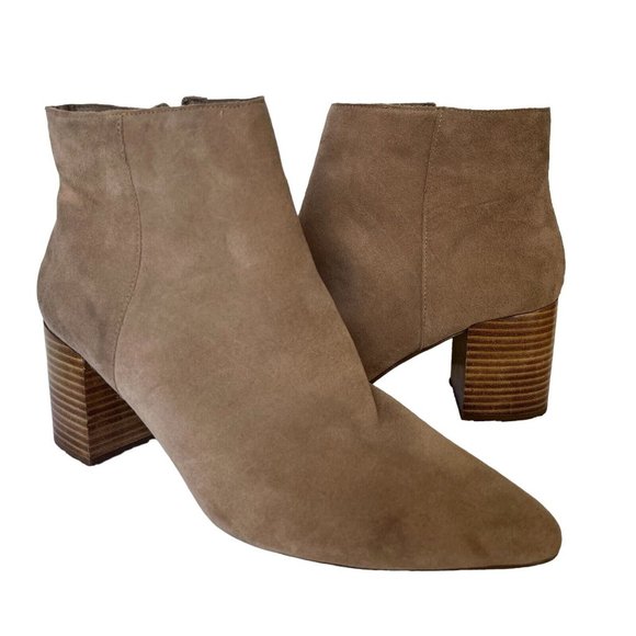 Blondo Tasel Cow Suede Leather Ankle Boots Pointed Toe - Picture 1 of 9